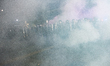 Protesters gather outside Delaney Hall in Newark, New Jersey, on May 30, 2026, as a hunger...