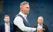 Lukasz Becella, head coach of Chrobry Glogow, is seen during the game between Wieczysta Kr...
