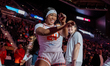 Aneesah Morrow #24 of the Connecticut Sun is introduced in the starting lineup before the...