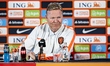 National coach Ronald Koeman of the Netherlands national team attends a training session a...