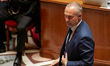 France's junior Minister in charge of parliament relations, Laurent Panifous, attends a se...