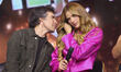 Miguel Angel Fox and Marie Claire Harp attend the launch of the talent reality show 'Quien...