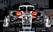 The car of Formula 1 driver Oliver Bearman of the TGR Haas F1 Team is in the pit box durin...