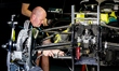 Mechanics work on the car of Formula 1 driver Kimi Antonelli of the Mercedes AMG-Petronas...