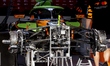 The car of Formula 1 driver Oscar Piastri of the McLaren Mastercard Formula 1 Team is in t...