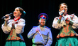 Members of the Moscow Cossack Choir perform during a concert conducted by Veniamin Novotoc...
