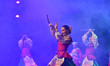 Members of the Moscow Cossack Choir perform during a concert conducted by Veniamin Novotoc...
