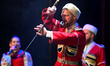 Members of the Moscow Cossack Choir perform during a concert conducted by Veniamin Novotoc...