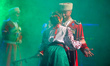 Members of the Moscow Cossack Choir perform during a concert conducted by Veniamin Novotoc...