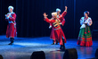 Members of the Moscow Cossack Choir perform during a concert conducted by Veniamin Novotoc...