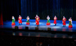 Members of the Moscow Cossack Choir perform during a concert conducted by Veniamin Novotoc...