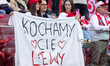 fans Roberta Lewandowskiego during Poland vs Nigeria friendly match in Warsaw, Poland, on...