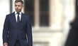 Peter Magyar, Prime Minister of Hungary, attends a military parade in front of the Hungari...