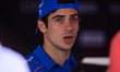 Franco Colapinto of the Alpine F1 Team speaks at the media pen during media day of the Mon...