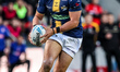 Keenan Palasia of Leeds Rhinos breaks with the ball during the Betfred Super League round...