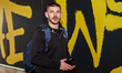 Danny Walker of Warrington Wolves arrives during the Betfred Super League round 13 match b...