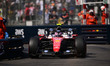 Lewis Hamilton of Scuderia Ferrari drives during the qualifying session of the Monaco Gran...