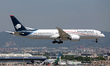 An Aeromexico Boeing 787-9 Dreamliner lands at Barcelona-El Prat Airport, in Barcelona, Sp...