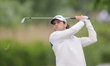 Angel Ayora of Spain plays his second shot from the fairway of the 16th hole during the th...