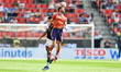 Scotland midfielder Ryan Christie #11 attempts to deflect the ball during the Internationa...
