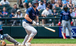 Sean Keys of the New Hampshire Fisher-Cats hits the ball during a Minor League Baseball ga...
