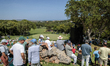 Fans attend day four of the LIV Golf Andalucia at Real Club Valderrama in Sotogrande, Spai...