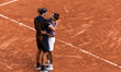 Alexander Zverev (left) and Flavio Cobolli (right) after their final men's singles match o...