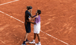 Alexander Zverev (left) and Flavio Cobolli (right) after their final men's singles match o...