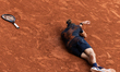 Alexander Zverev reacts after winning his final men's singles match against Flavio Cobolli...