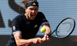 Alexander Zverev competes in his final men's singles match against Flavio Cobolli on day 1...