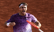 Flavio Cobolli reacts during his final men's singles match against Alexander Zverev on day...