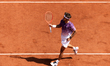Flavio Cobolli reacts during his final men's singles match against Alexander Zverev on day...