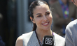 Spanish DAZN journalist Melissa Jimenez is in the paddock before the Formula 1 Louis Vuitt...
