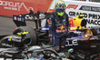 Isack Hadjar of France and Oracle Red Bull Racing finishes 3rd in the Formula 1 Louis Vuit...