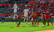 Norway defender Kristoffer Ajer leaps to deflect the ball during the International Friendl...