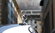A detail of a vintage car during the 1000 Miglia Historical Race on June 8, 2026, in Bresc...