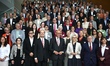 German Chancellor Friedrich Merz attends the Startsocial 2026 award ceremony at the Federa...