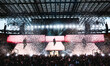 Tiziano Ferro, an Italian singer, performs live during the STADI26 Tour at San Siro Stadiu...