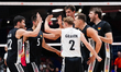 Players of Germany celebrate after scoring a point during the 2026 Men's Volleyball Nation...