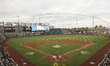 A general view of Las Vegas Ballpark as Jeffrey Springs #59 of the Athletics throws the fi...