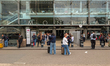 Passengers at Gare Montparnasse railway station in Paris, France, on June 8, 2026. The sta...