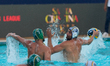Alessandro Velotto of Zodiac CNAB competes against Janos Gergo Fekete of FTC Telekom Water...