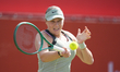 Amanda Anisimova of the United States in action during her Round of 16 match at The HSBC C...