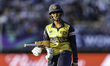 Vishmi Gunarathne of Sri Lanka leaves the field during the Women's T20 World Cup Group 2 m...