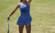 Emma Raducanu of Great Britain competes during her quarter-final match at The HSBC Champio...