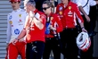 Formula 1 driver Charles Leclerc of Scuderia Ferrari HP emerges from the medical center af...