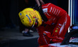 Lewis Hamilton of Scuderia Ferrari drives during the qualifying session of the Barcelona -...