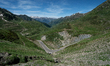 Riders climb the Col du Tourmalet during Stage 2 of the Tour Feminin International des Pyr...