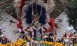 A participant takes part in ''The Ball Returns Home'' parade as part of the 2026 FIFA Worl...