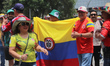 Colombians attend ''The Ball Returns Home'' parade as part of the 2026 FIFA World Cup on P...